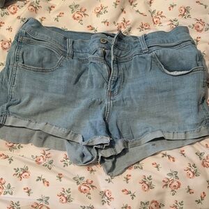 Hollister Light Blue Jean Shorts